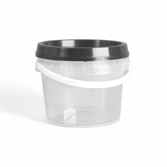 840mL Plastic Honey Pail - Black Lid